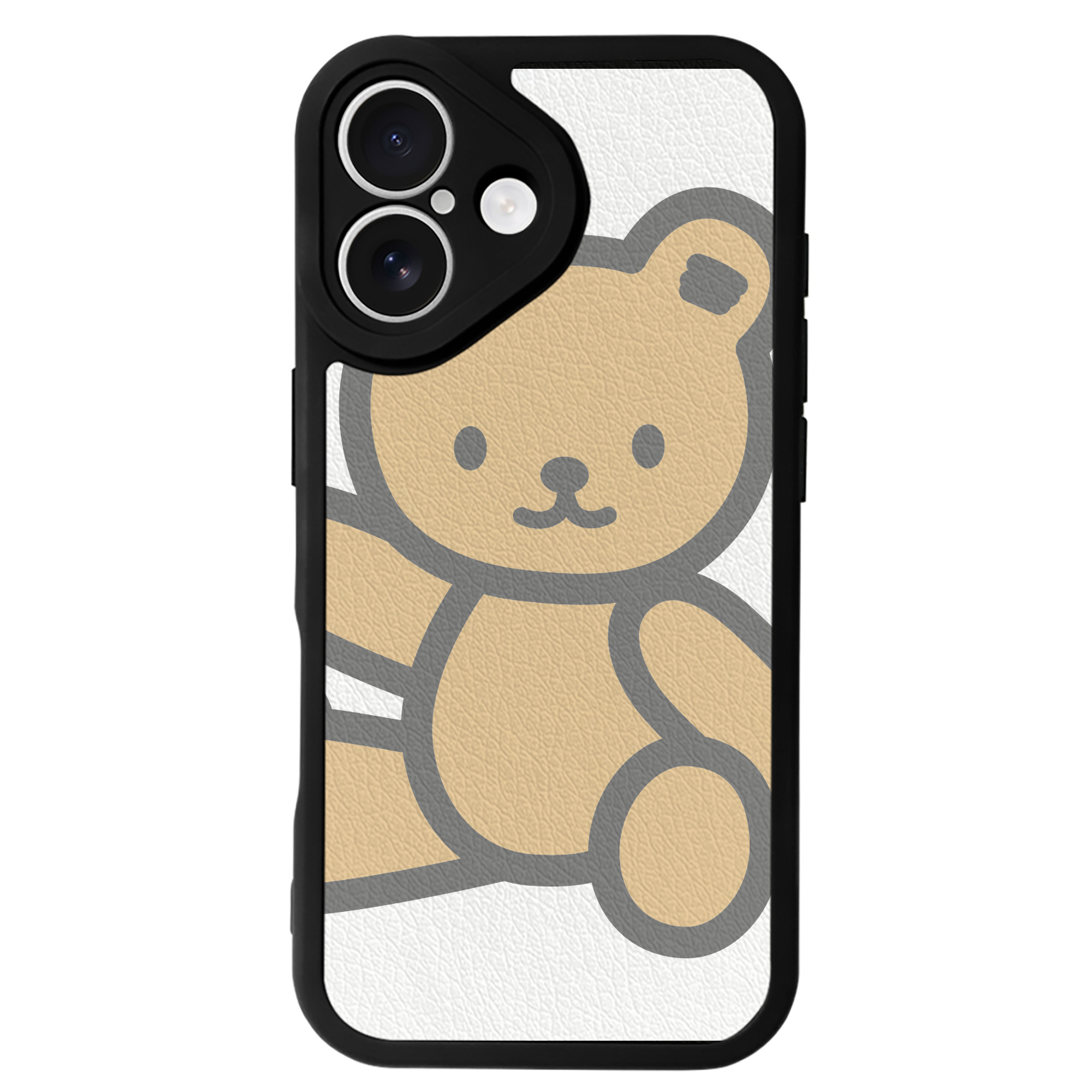 （画像用） Hello Kitty ハローキティ 【iPhone 16シリーズ対応】シリコンスマホケース（レザー調） 材質：シリコン